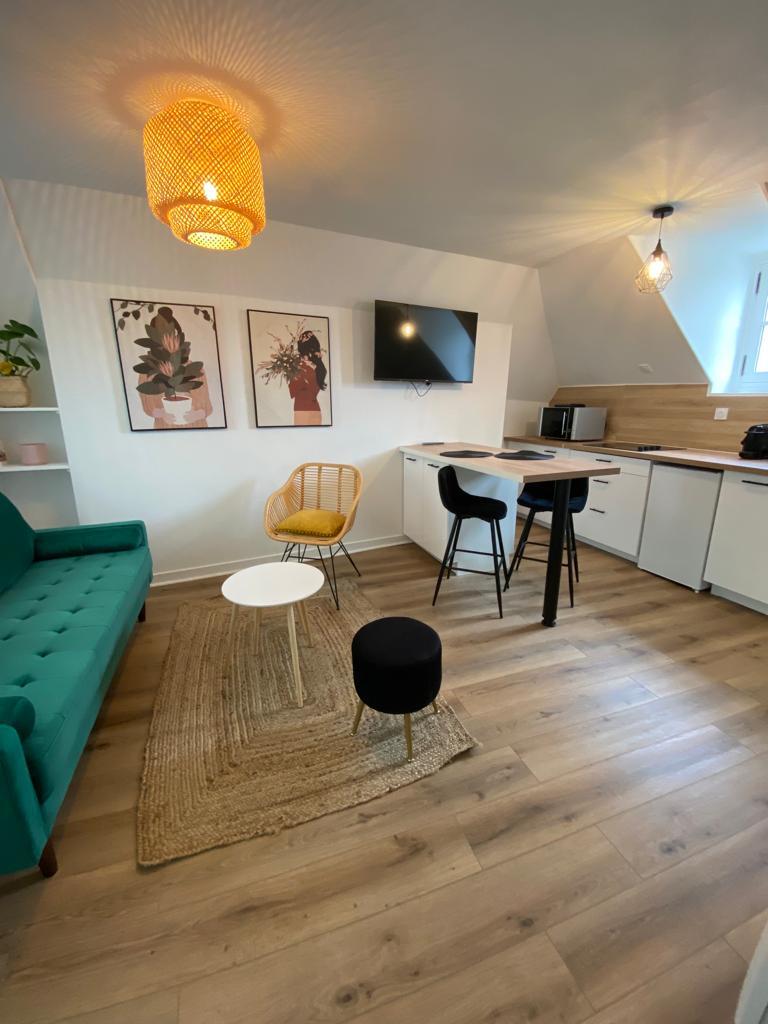 Laval à vos Pieds: 2 pièces rénovés — Cuisine équipée